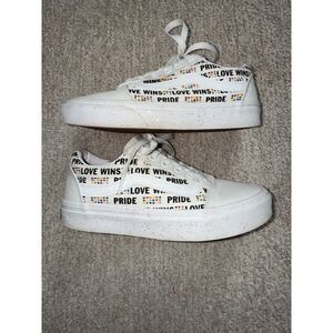Vans Pride "Love Wins" Pre-Loved Sneakers‎ Women's Sz 6 - Cute Pride Kicks! 🌈💖